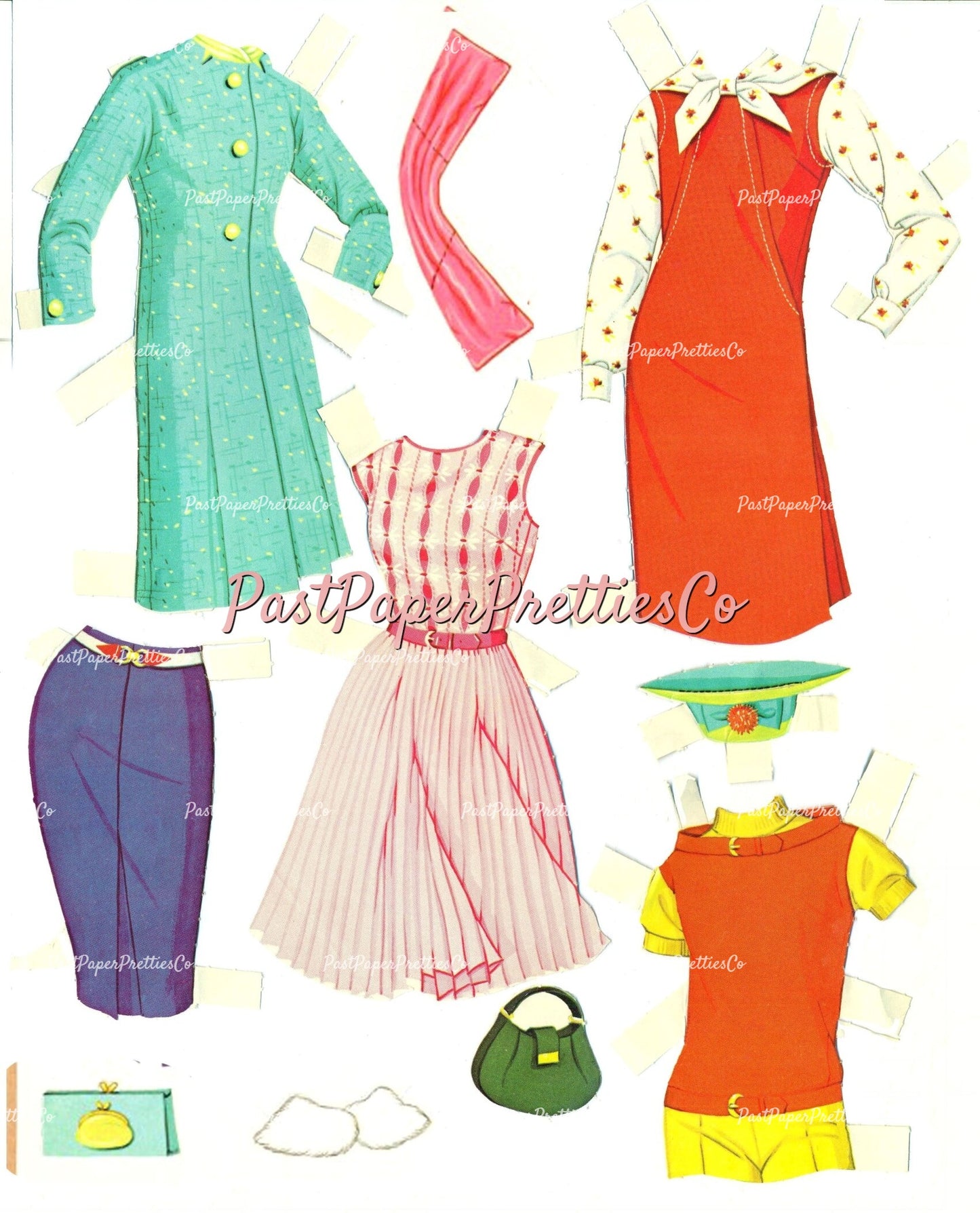 Vintage Movie Star Paper Dolls Patty Duke 1964 Printable PDF Instant Digital Download Teenager Hollywood Starlet