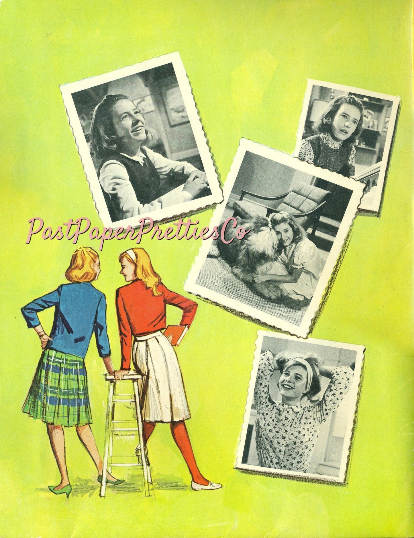 Vintage Movie Star Paper Dolls Patty Duke 1964 Printable PDF Instant Digital Download Teenager Hollywood Starlet