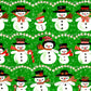 Vintage Printable Christmas Gift Wrap Cute Snowman Family Collage Sheet Instant Digital Download Kitsch Snow People Wrapping Paper Clip Art