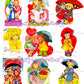Vintage Valentines Day ALL Umbrella Themed Printable Card Image Collages PDF Instant Digital Download 54 Cute Rain or Shine Love Clipart
