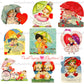Vintage Valentines Day ALL Umbrella Themed Printable Card Image Collages PDF Instant Digital Download 78 Cute Rain or Shine Love Clipart