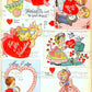 Vintage 26 Valentines Day Card Cut Outs Collage Sheets Retro 1947 Whitmans Printable PDF Instant Digital Download Kitschy Girls Boys Animals
