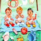 Vintage Paper Dolls Baby Parade 1955 Printable PDF Instant Digital Download Cute MCM Babies & Outfits Clip Art