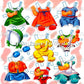Vintage Paper Dolls Baby Parade 1955 Printable PDF Instant Digital Download Cute MCM Babies & Outfits Clip Art
