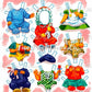 Vintage Paper Dolls Baby Parade 1955 Printable PDF Instant Digital Download Cute MCM Babies & Outfits Clip Art