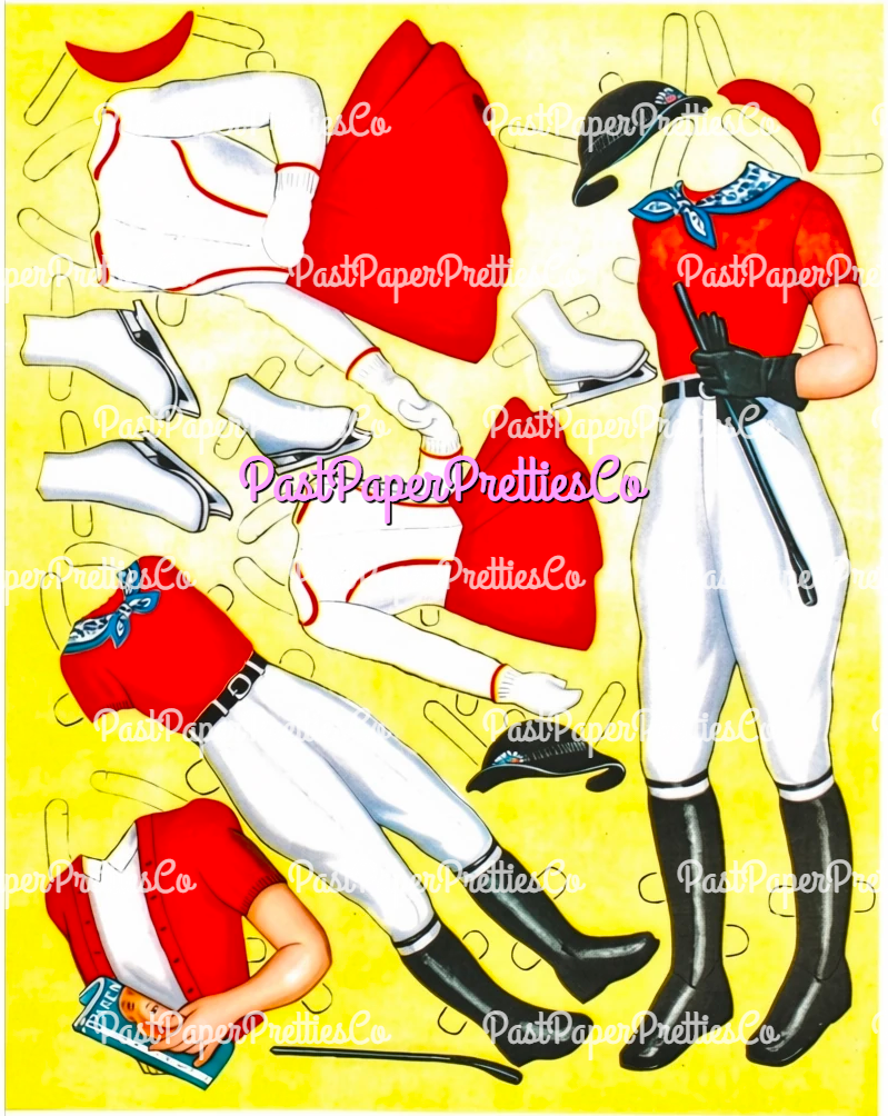 Vintage Paper Dolls Mother and Daughter Printable PDF Instant Digital Download Pretty Dolls and Clothes Queen Holden 1950s MCM Clip Art
