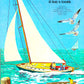 Vintage Paper Boats with Crews Buoys and Docks Punch Outs 1959 PDF Printable Instant Digital Download Toy Sailboat Motor Boats Playset
