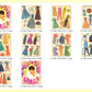 Vintage Movie Star Paper Dolls Elizabeth Taylor FIVE Set Lot 1950s PDF Printable Instant Digital Download Hollywood Actress Clipart
