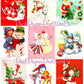 Vintage Christmas Printable MCM Snowmen and Their Friends Christmas Card Collage Images PDF Instant Digital Download Snowman Friendship