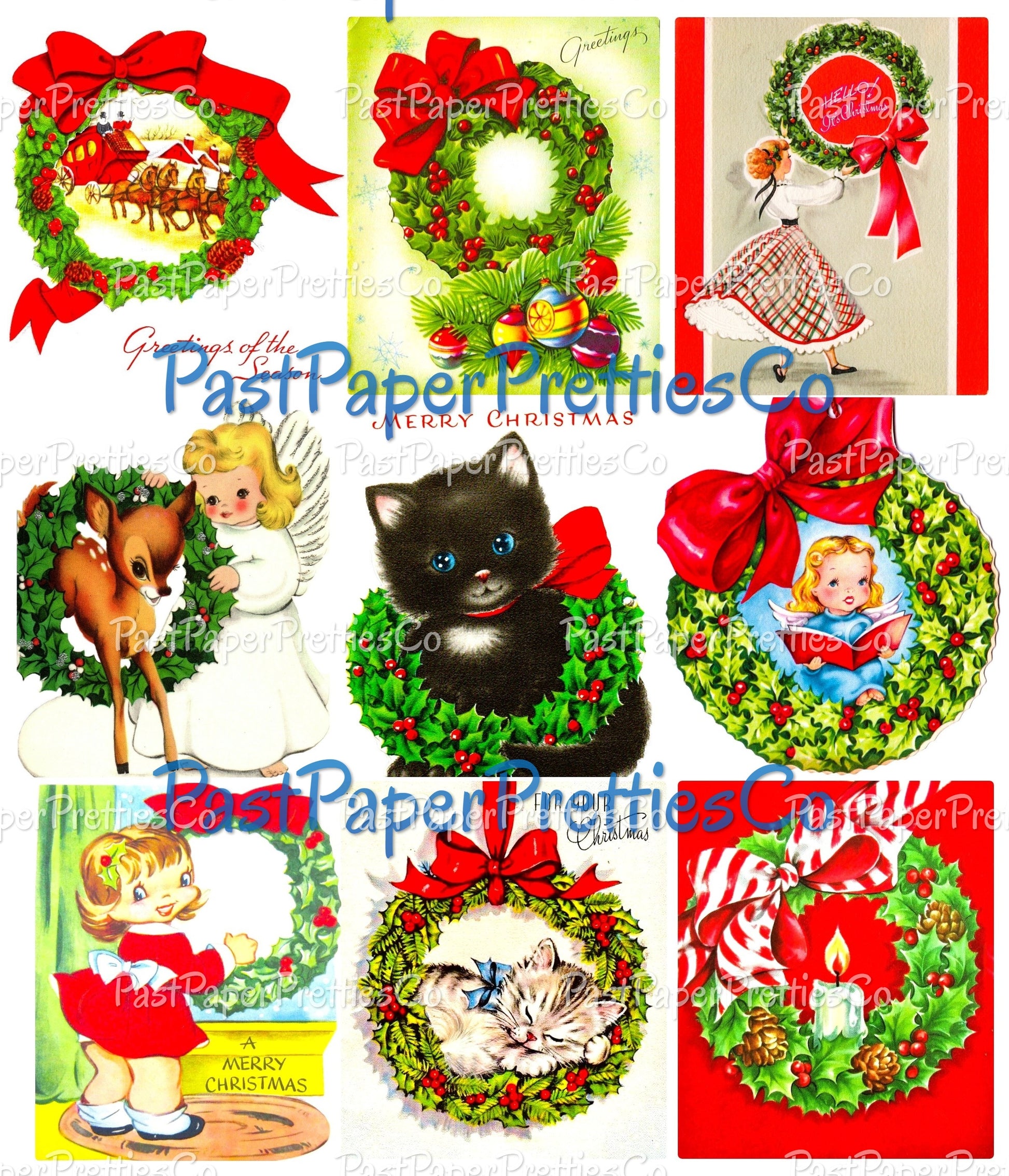 45 Vintage Printable Christmas Wreaths Collage Sheets Retro MCM Card I – Past Paper Pretties Printables 45-vintage-printable-christmas-wreaths-collage-sheets-retro-mcm-card-i-past-paper-pretties-printables