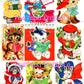 Vintage Printable Girl Kittens Kitty Cat Christmas Card Collage Sheets 36 Images PDF Instant Digital Download ALL Girly Cats Clipart