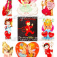Vintage Valentines Day ALL Angels and Devils Themed Printable Card Image Collage Sheets PDF Instant Digital Download 45 Cute Hearts Clipart