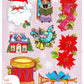 Vintage MCM Christmas Gift Seals Stickers Collages 6 Sets PDF Instant Digital Download Mid Century Kitsch Merry Xmas Holiday Tags