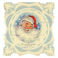 Vintage Printable MCM Snowflake Santa Claus Christmas Card Images The Night Before Christmas Story PDF Instant Digital Download