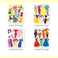 Vintage Movie Star Paper Dolls Elizabeth Taylor FIVE Set Lot 1950s PDF Printable Instant Digital Download Hollywood Actress Clipart