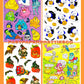 Vintage Retro 80s Halloween Sticker Sheets Printable PDF Instant Digital Download 20 Spooky Cute Designs