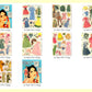 Vintage Movie Star Paper Dolls Elizabeth Taylor FIVE Set Lot 1950s PDF Printable Instant Digital Download Hollywood Actress Clipart