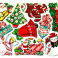 Vintage MCM Christmas Gift Seals Stickers Collages 6 Sets PDF Instant Digital Download Mid Century Kitsch Merry Xmas Holiday Tags