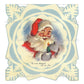 Vintage Printable MCM Snowflake Santa Claus Christmas Card Images The Night Before Christmas Story PDF Instant Digital Download