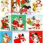 Vintage Christmas Printable MCM Snowmen and Their Friends Christmas Card Collage Images PDF Instant Digital Download Snowman Friendship