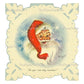 Vintage Printable MCM Snowflake Santa Claus Christmas Card Images The Night Before Christmas Story PDF Instant Digital Download