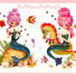 Vintage Printable Mermaids Decal Images Two Sheet Set PDF Instant Digital Download Under The Sea Art Clipart