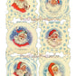 Vintage Printable MCM Snowflake Santa Claus Christmas Card Images The Night Before Christmas Story PDF Instant Digital Download