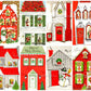 Vintage Printable Christmas Houses Snowy Outdoor Holiday Homes Collage Sheets Retro MCM Card 89 Images PDF Instant Digital Download