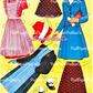 Vintage Paper Dolls Mother and Daughter Printable PDF Instant Digital Download Pretty Dolls and Clothes Queen Holden 1950s MCM Clip Art