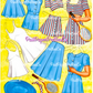 Vintage Paper Dolls Mother and Daughter Printable PDF Instant Digital Download Pretty Dolls and Clothes Queen Holden 1950s MCM Clip Art
