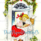 Vintage Printable Pretty MCM Happy Holiday Housewives Ladies Christmas Card Images PDF Instant Digital Download 6 Homemaker Girl Images