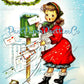 Vintage Printable Pretty MCM Happy Holiday Housewives Ladies Christmas Card Images PDF Instant Digital Download 6 Homemaker Girl Images