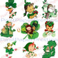 Vintage St. Patricks Day Card Girls Boys Puppy Dog Collage Sheets Printable PDF Instant Digital Download Clipart 18 Images