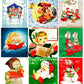 Vintage Christmas Printables Cute Carolers Collage Sheets MCM Singing Santas Snowmen Kids Angels 54 Card Images PDF Instant Digital Download