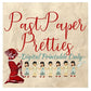Vintage Paper Dolls Pretty As A Picture c. 1950s Printable PDF Instant Digital Download 2 Lovely Ladies Glamorous Gowns Clip Art