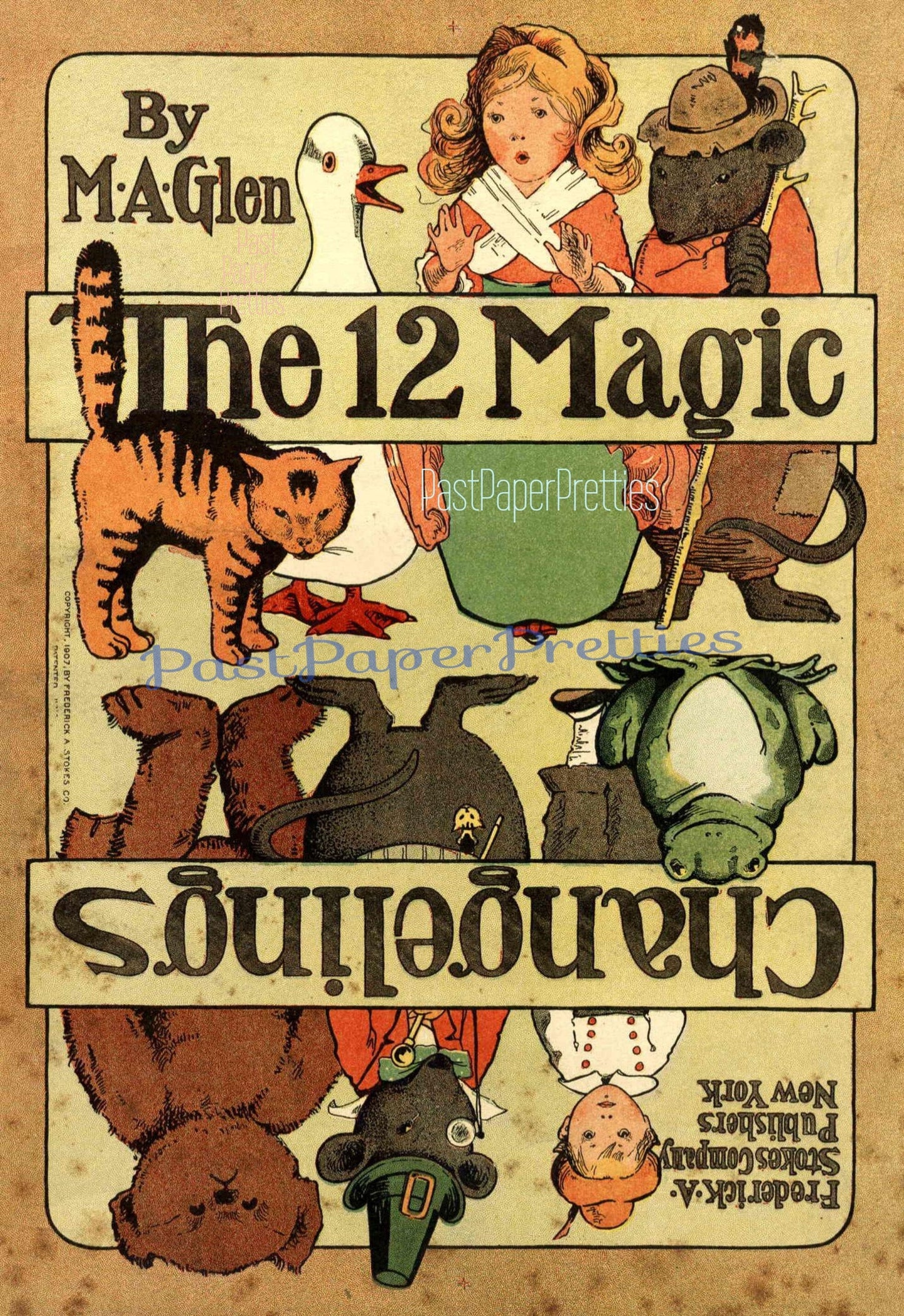 Vintage Antique The 12 Magic Changelings Printable Paper Doll Cut-Out Toys c. 1907 PDF Instant Digital Download Storybook Figures Clip Art