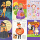 Vintage Halloween Paper Dolls Greeting Cards Adorable Little Girls Trick or Treat c. 1980s PDF Instant Digital Download Collection No. 2