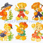 Vintage Retro Nursery Cute Country Bears Printable Decals Images Collage Sheet Instant Digital Download 6 Cute Kitsch Teddy Bears 1960s