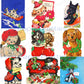 Vintage Printable Puppy Dog Christmas Collage Sheets & Cards Cute Retro Holiday Dogs Images PDF Instant Digital Download Puppies Clipart