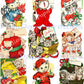 Vintage Printable Kitty Cat Christmas Collage Sheets & Full Cards ALL Cute Holiday Cats Images PDF Instant Digital Download Kitten Clipart