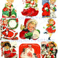 45 Vintage Printable Little Christmas Girls Collage Sheets & Cards Cute Holiday Images PDF Instant Digital Download ALL GIRLS Clip Art