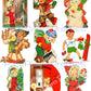 27 Vintage Printable Little Christmas Boys Collage Sheets Cards Cute Holiday Children Images PDF Instant Digital Download ALL BOYS Clip Art