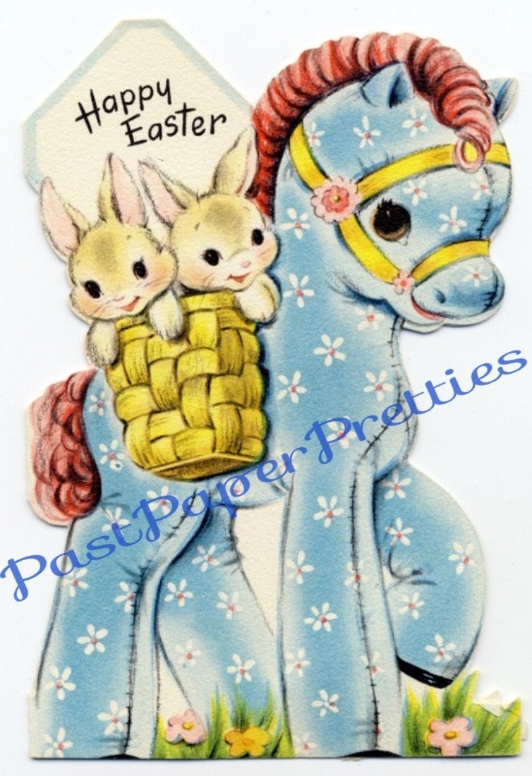 54 Vintage Printable Animal Easter Cards Cute Zoo Farm Bunnies Lambs Chicks Images PDF Instant Digital Download Anthropomorphic Clip Art