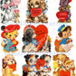 63 Vintage Puppy Dog Valentine Cards ALL Doggie Themed Images Printable PDF Instant Digital Download Kitsch Anthropomorphic Doggie Clip Art