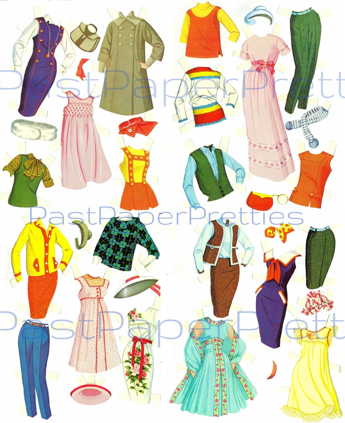 Vintage Movie Star Paper Dolls Patty Duke c. 1964 Printable Instant Digital Download Teenager Hollywood Starlet JPEG PDF