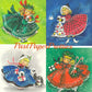 Vintage Printable Cute Christmas Belles Girls Christmas Card Images PDF Instant Digital Download Kitsch Little Miss Ladies Clip Art 1960s