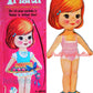 Vintage Paper Dolls Trisha c. 1968 Pretty Redhaired Doll Printable PDF Instant Digital Download Groovy Mod Wardrobe Clip Art