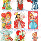 27 Vintage Fairytale Fantasy Valentine Cards Images King Queen Prince Princess Fairy Collage Sheets Printable PDF Instant Digital Download