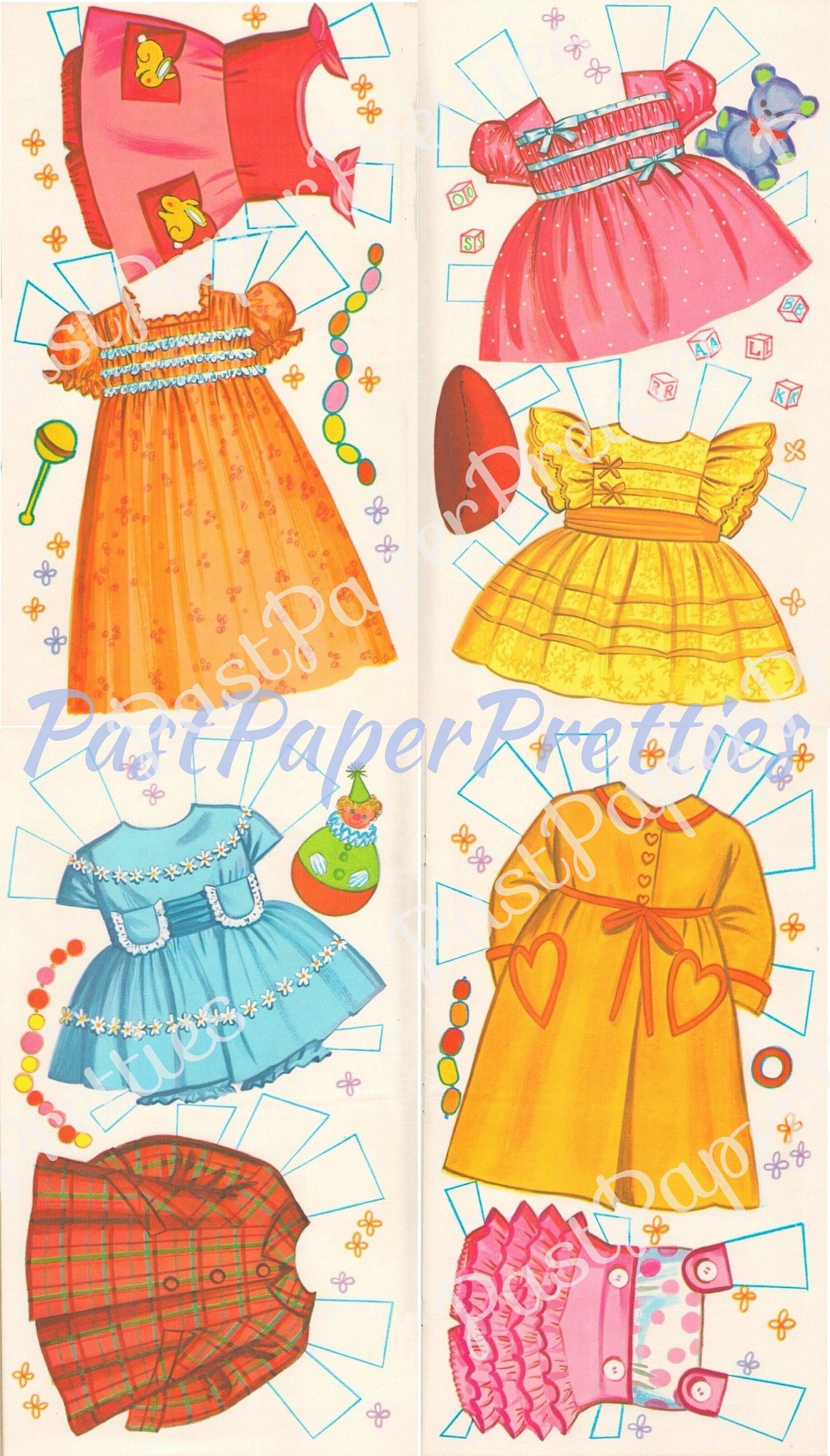 Vintage Paper Dolls Little Laurie Baby Doll c. 1961 Cute Little Toddler Girl Printable PDF Instant Digital Download Kitsch Baby Clip Art