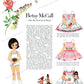 8 Sets Vintage Paper Dolls Betsy McCall Visits and Goes To Collage Sheets c. 1950s - 1960s PDF Printable Digital Instant Digital Download